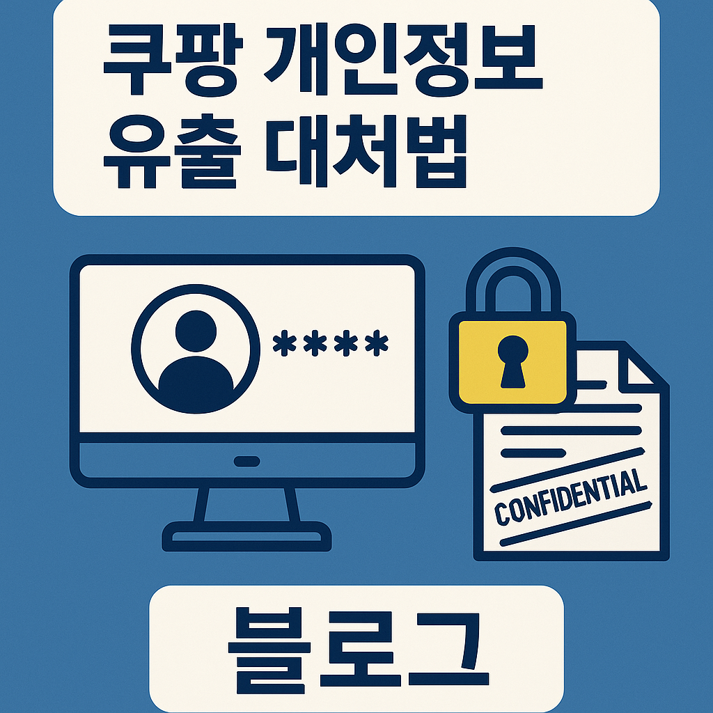 쿠팡 개인정보 유출 대처법