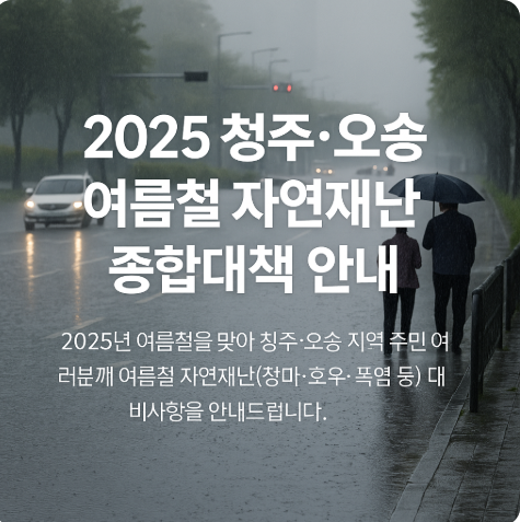 여름철 자연 재난 대책안내