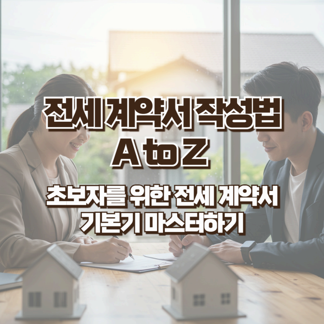 전세 계약서 작성법 A to Z - 1. 초보자를 위한 전세 계약서 기본기 마스터하기