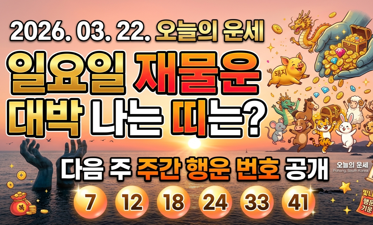 3월22일 오늘의 운세