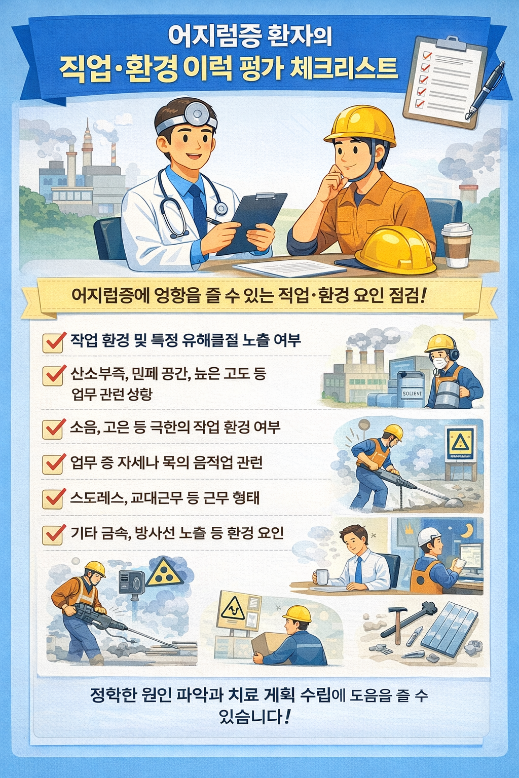 어지럼증 환자의 직업&middot;환경 이력 평가 체크리스트