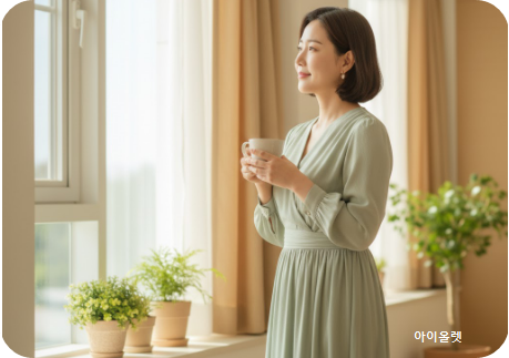 감사와 안도의 미소