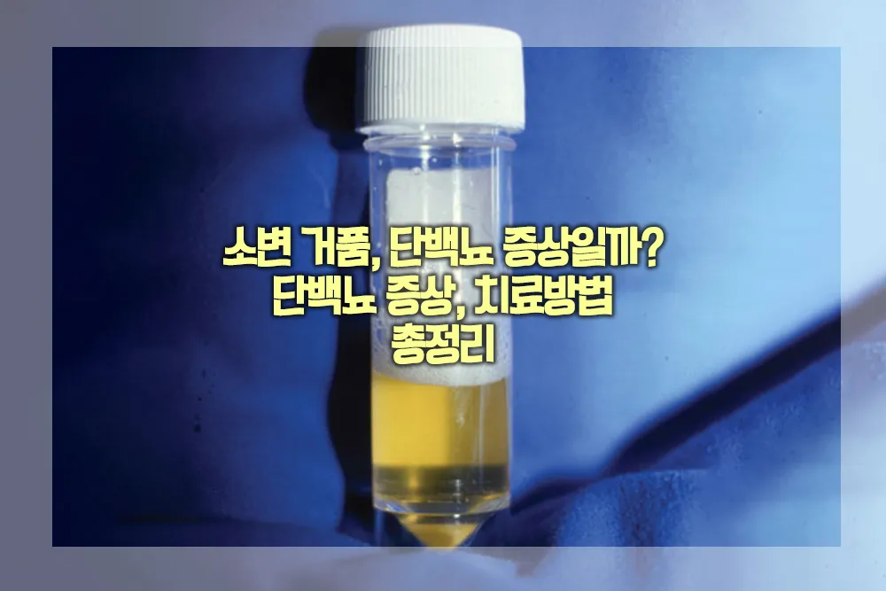 소변 거품 단백뇨 증상 치료방법