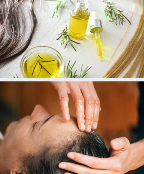 탈모관련 로즈마리 오일을 이용한 두피 마사지 사진