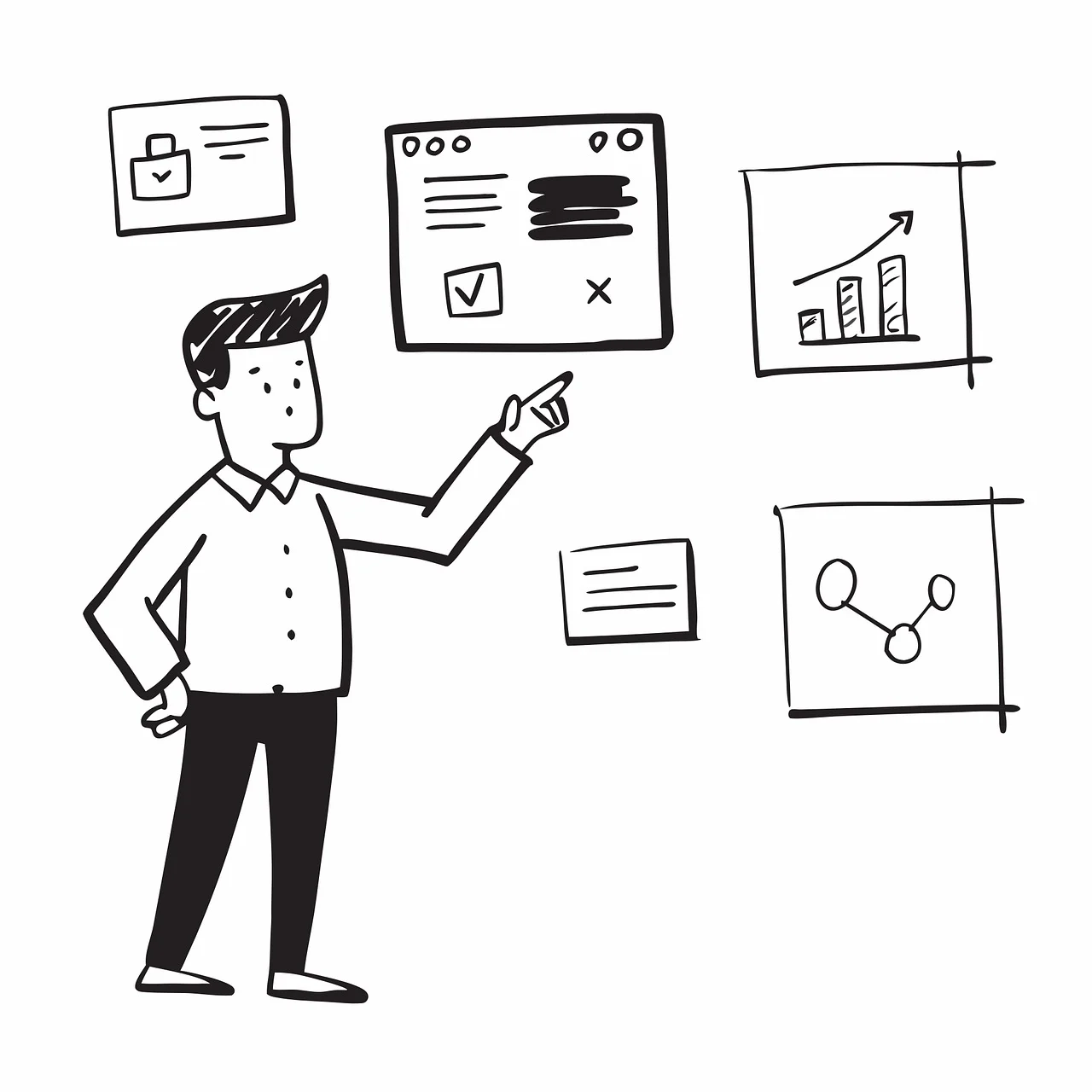 전략 요약 인포그래픽 이미지