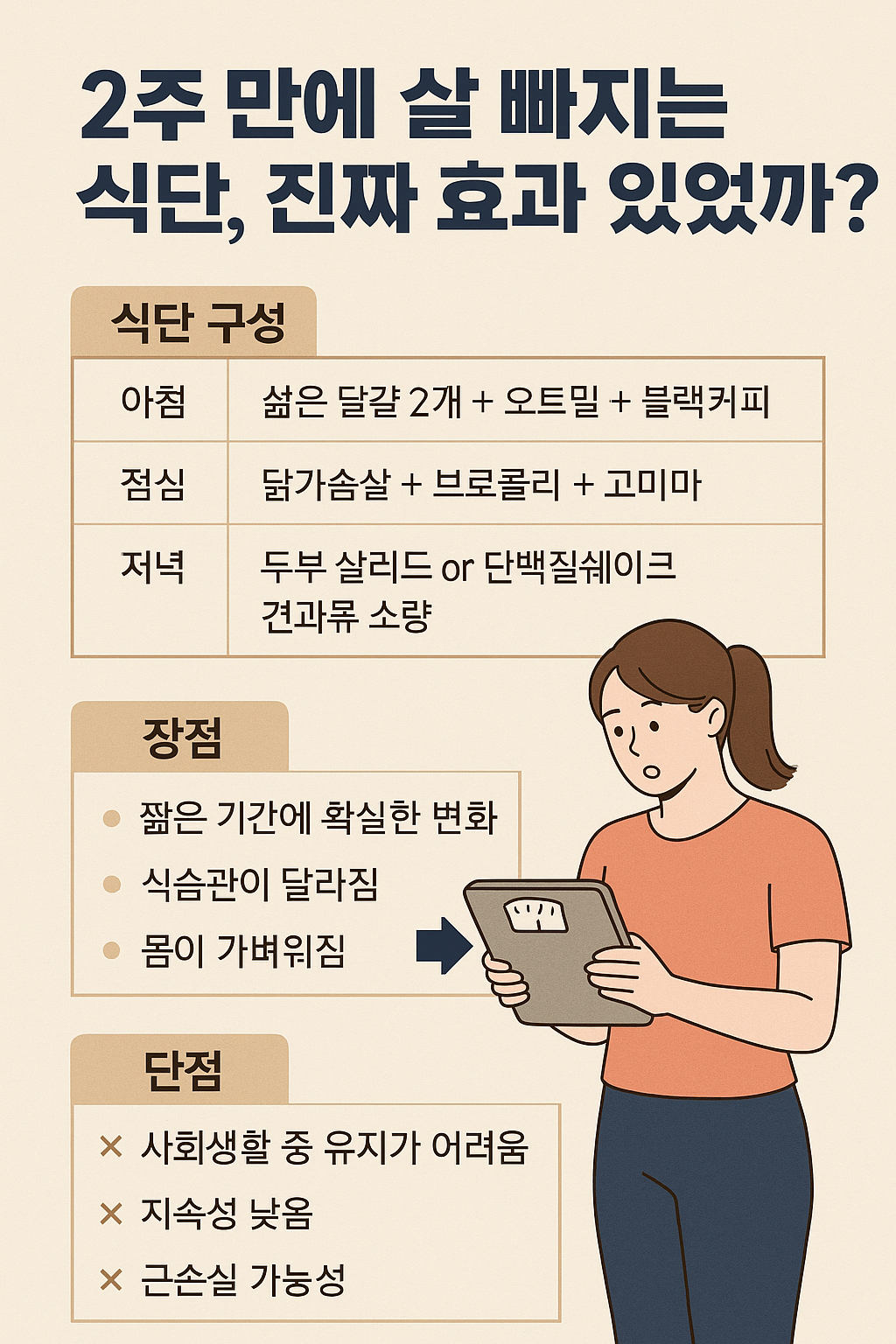 2주 만에 살 빠지는 식단