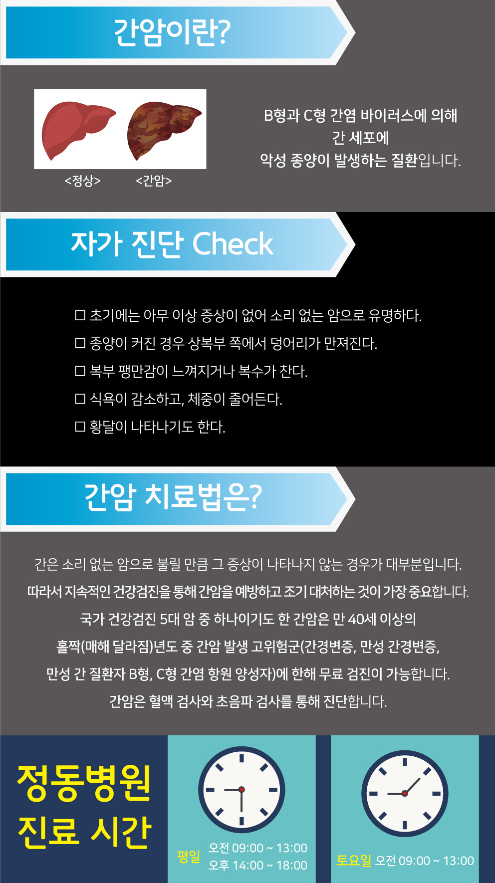 <간암진단 치료법>