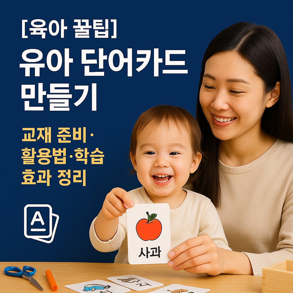 [육아 꿀팁] 유아 단어카드 만들기 ｜ 교재 준비·활용법·학습 효과 정리