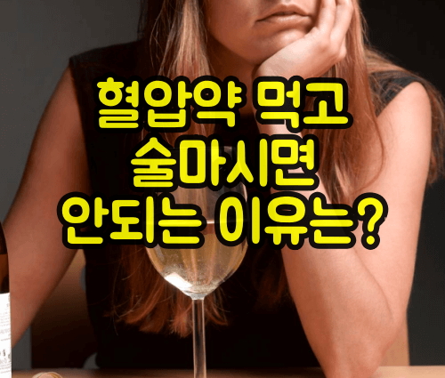 혈압약 먹고 술마시면 안되는 이유