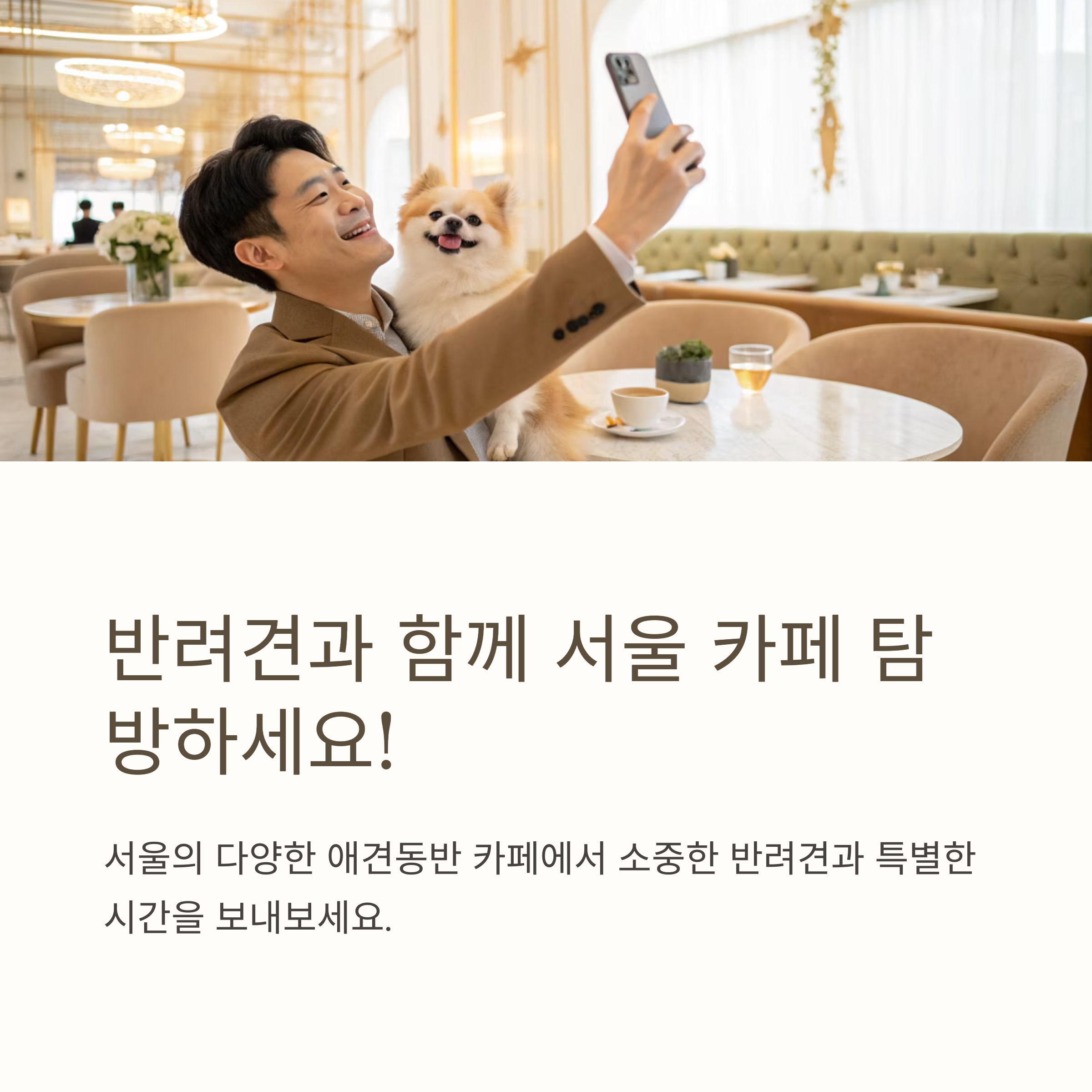 반려견과 함께 서울 카페 탐방하세요