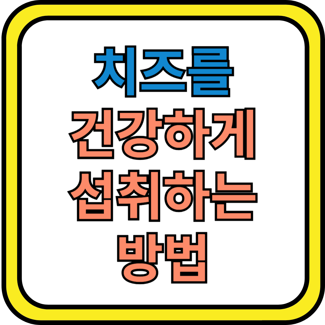 치즈를 건강하게 섭취하는 방법: 종류별 영양 성분과 효과