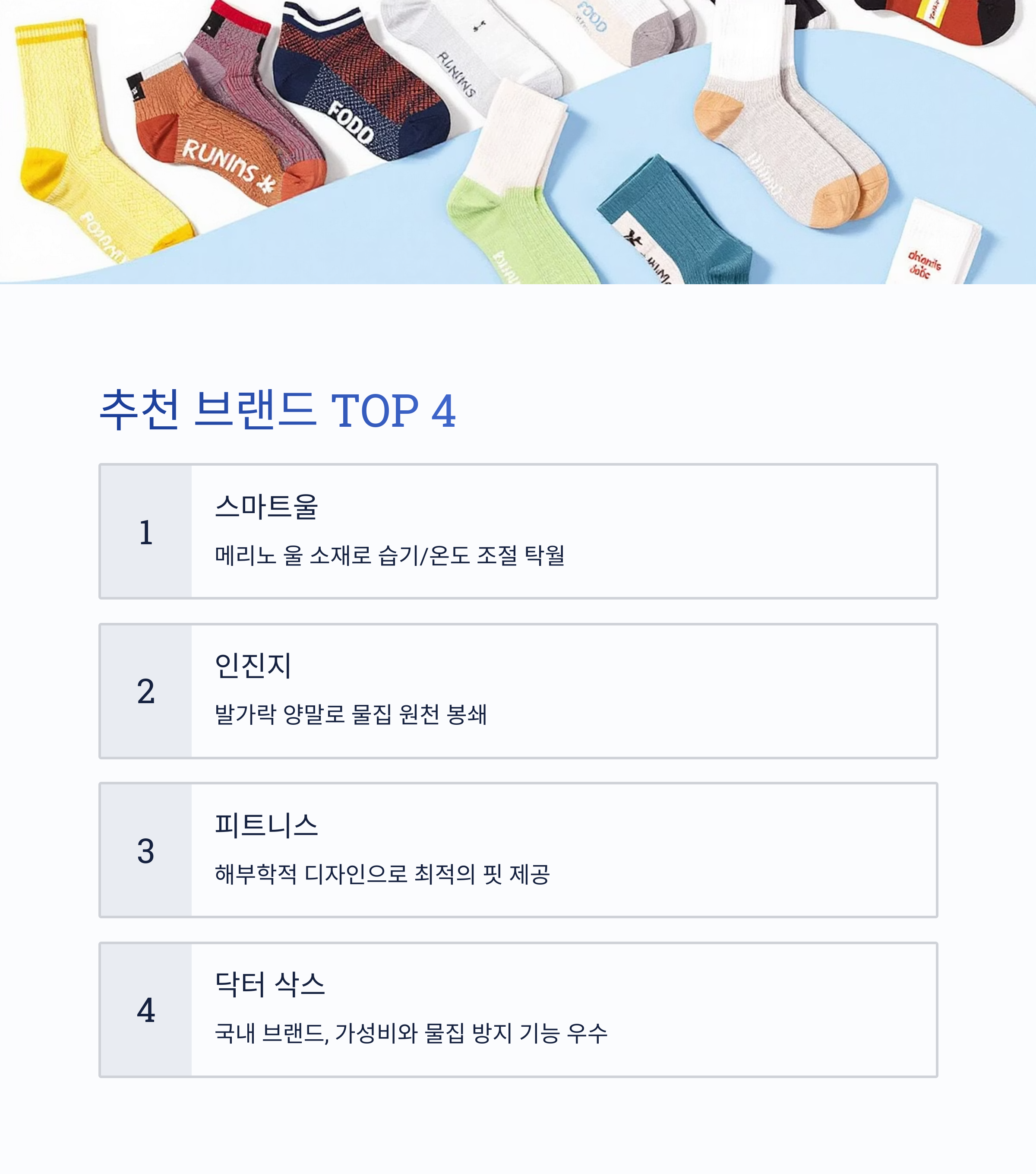 추천 브랜드 TOP 4