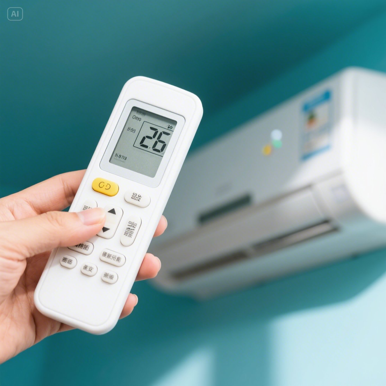 에어컨 본체 수동 조작법