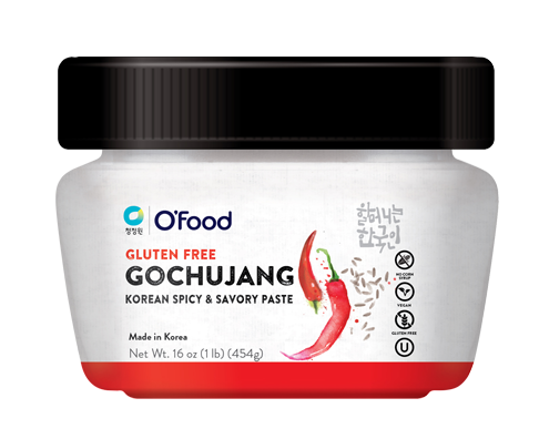 O'Food Gluten-Free Vegan Gochujang (454g), Korean spicy and savory paste, certified vegan and kosher