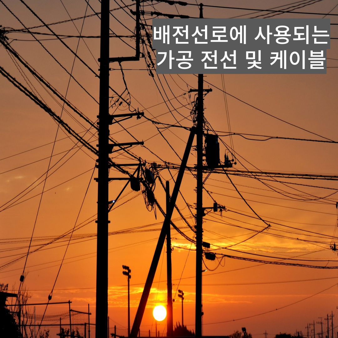 배전선로에 사용되는 가공전선 및 케이블