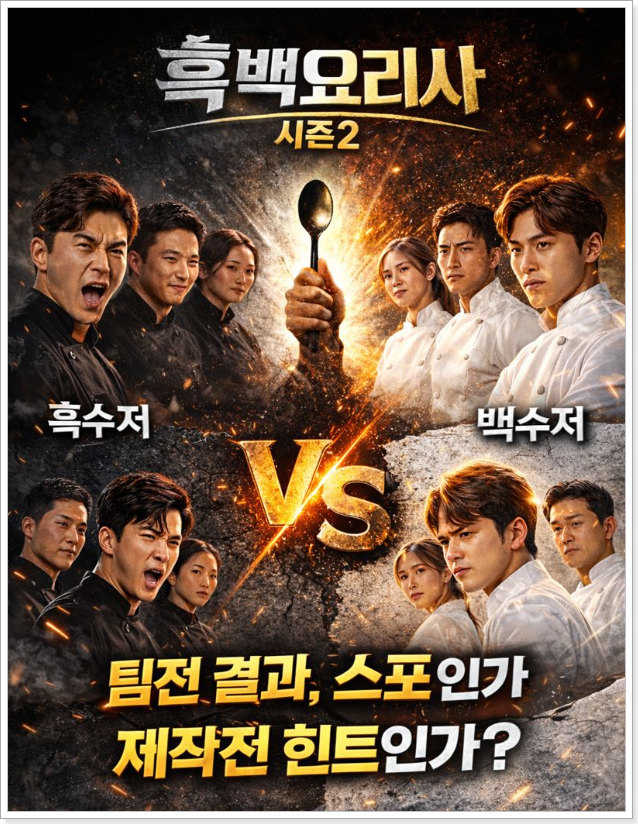 흑백요리사 시즌2 팀전