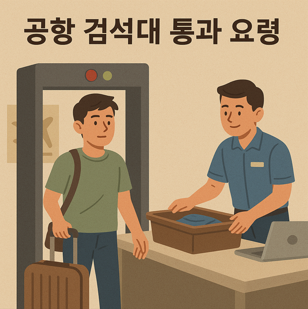 공항 검색대 통과 요령