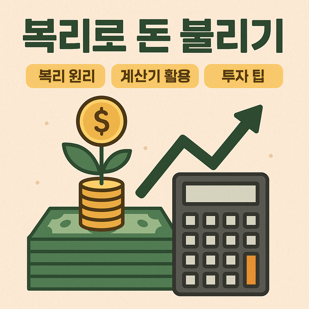 복리로 돈 불리기 이미지