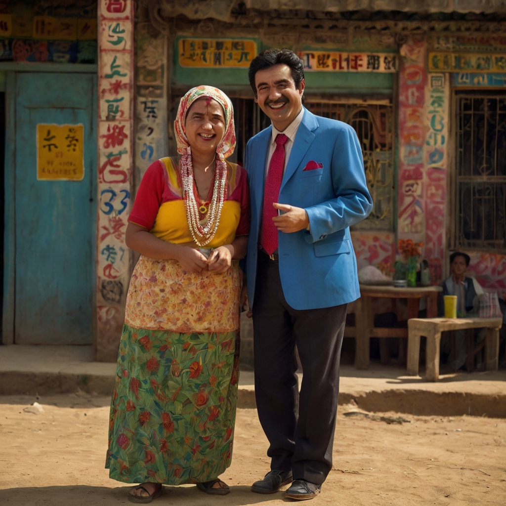 문화 차이를 풍자한 코미디 관련 사진