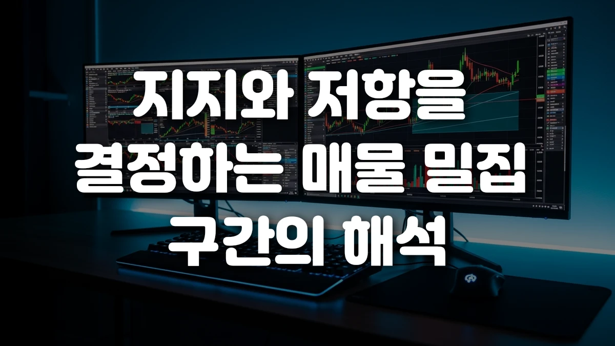 지지와 저항을 결정하는 매물 밀집 구간의 해석