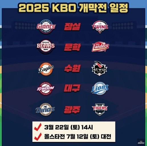 2025 KBO 개막전 일정