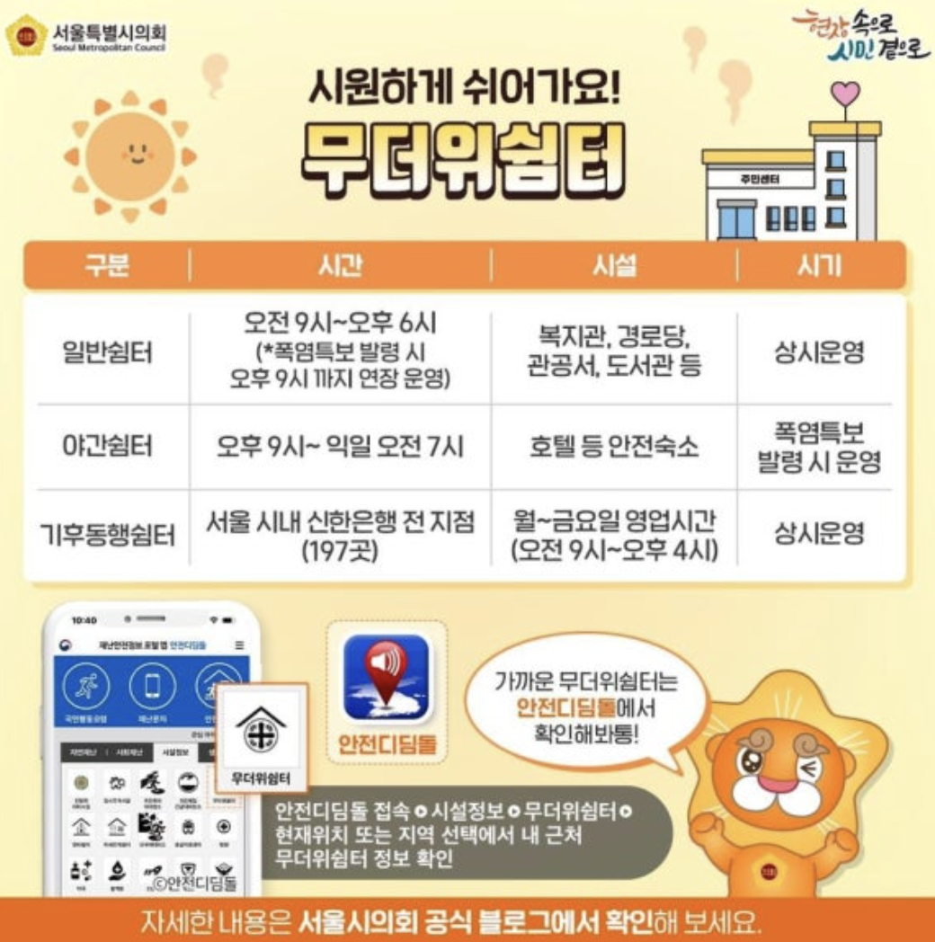 무더위쉼터 안내 이미지