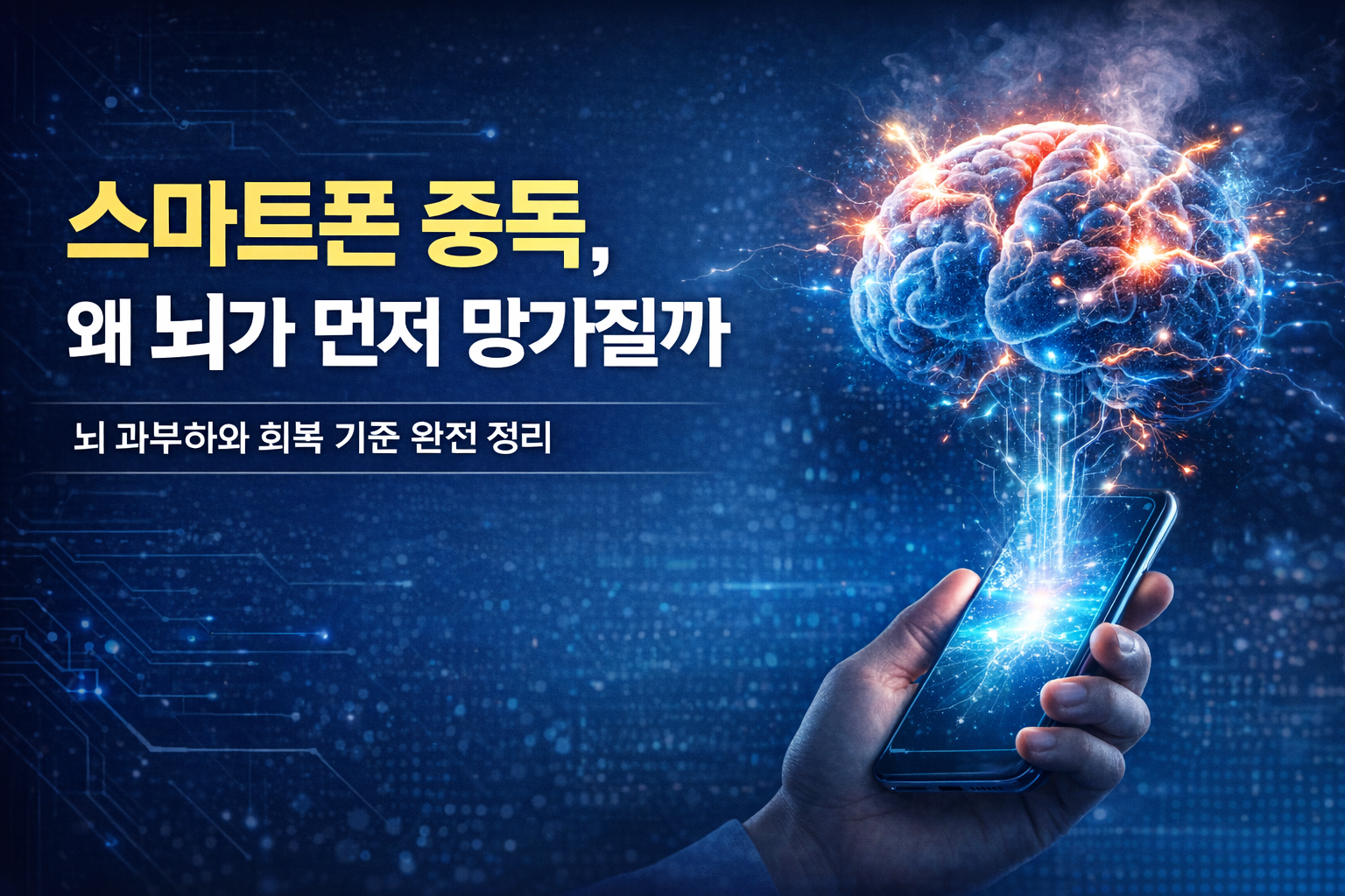 스마트폰 중독, 왜 뇌가 먼저 망가질까 / 뇌 과부하가 시작되는 구조와 회복 기준 완전 정리