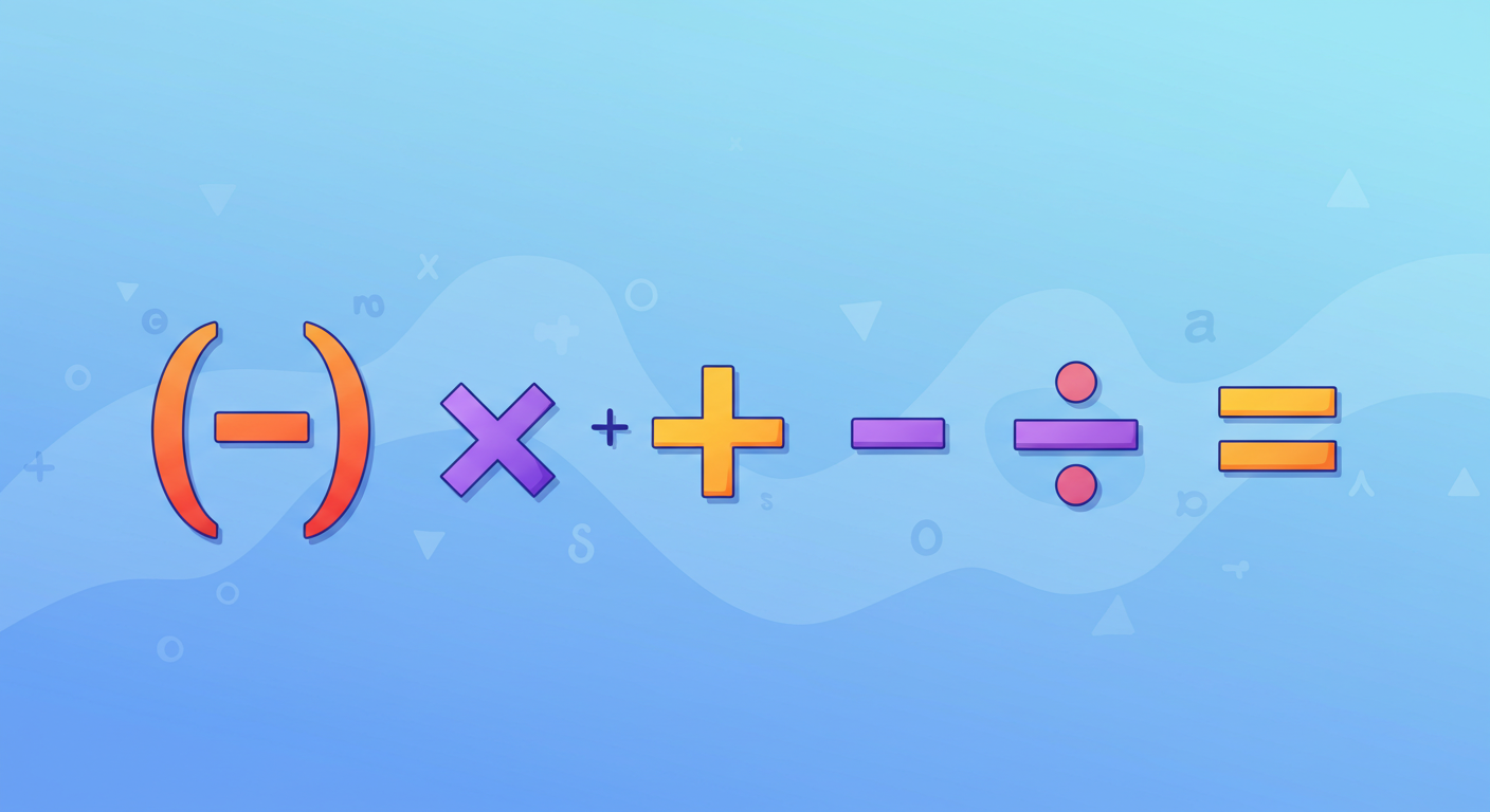 가감승제 계산 순서, 사칙연산의 기본!