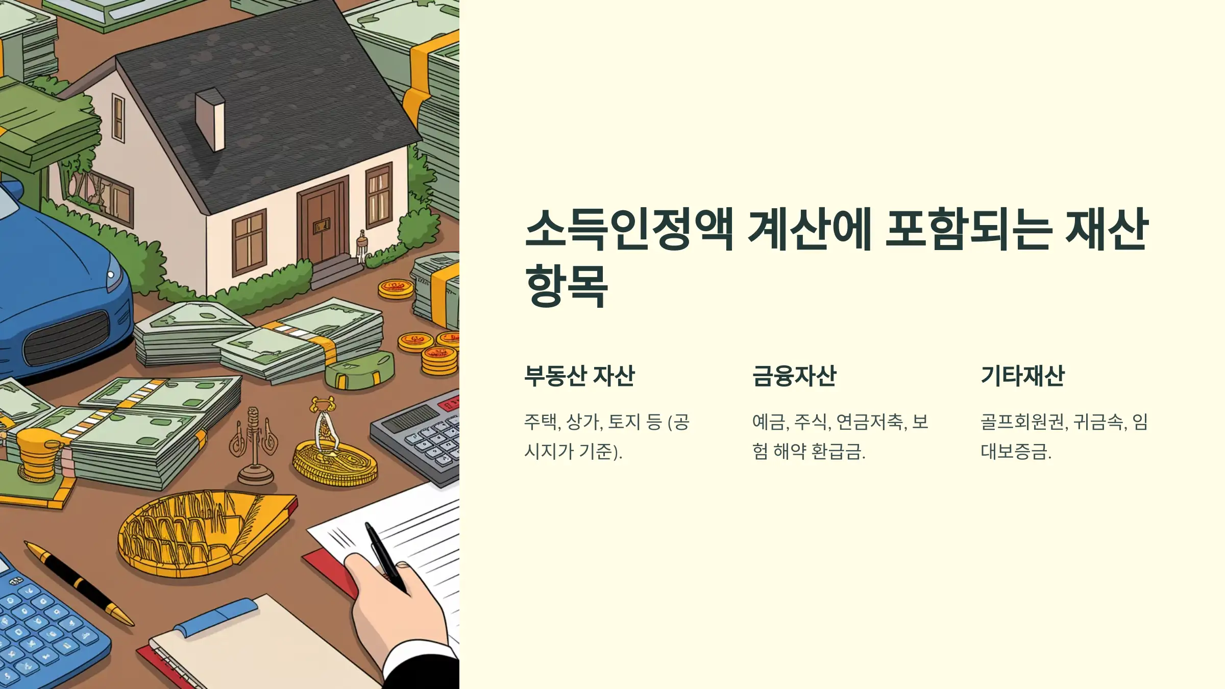 기초연금 재산기준, 자격 확인, 재산 평가 항목, 기초연금 신청방법