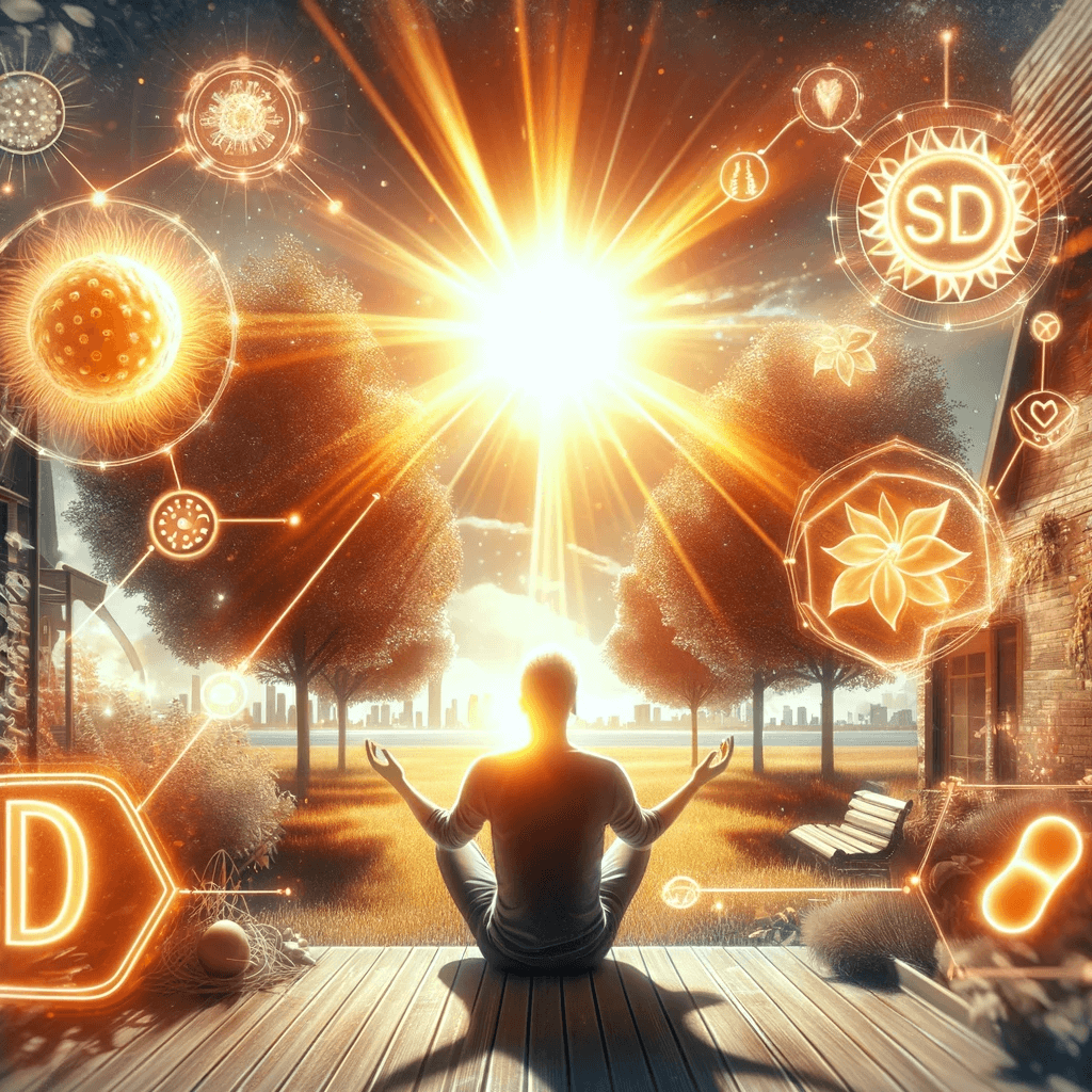 햇볕을 쪼이며 면역력강화