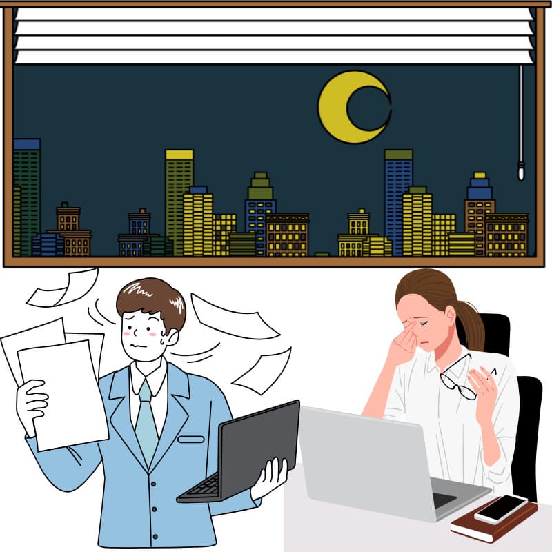 매일 야근이나 음주가 잦은 직장인