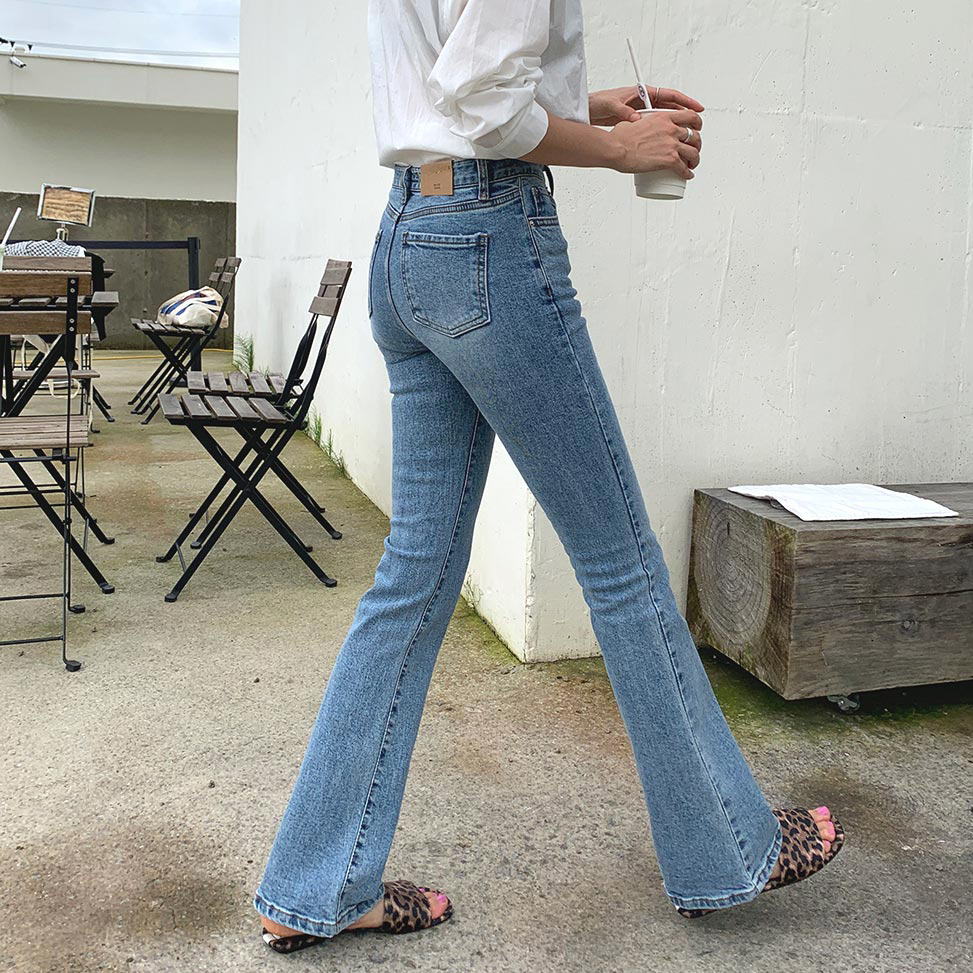 슬림 부츠컷 데님 청바지