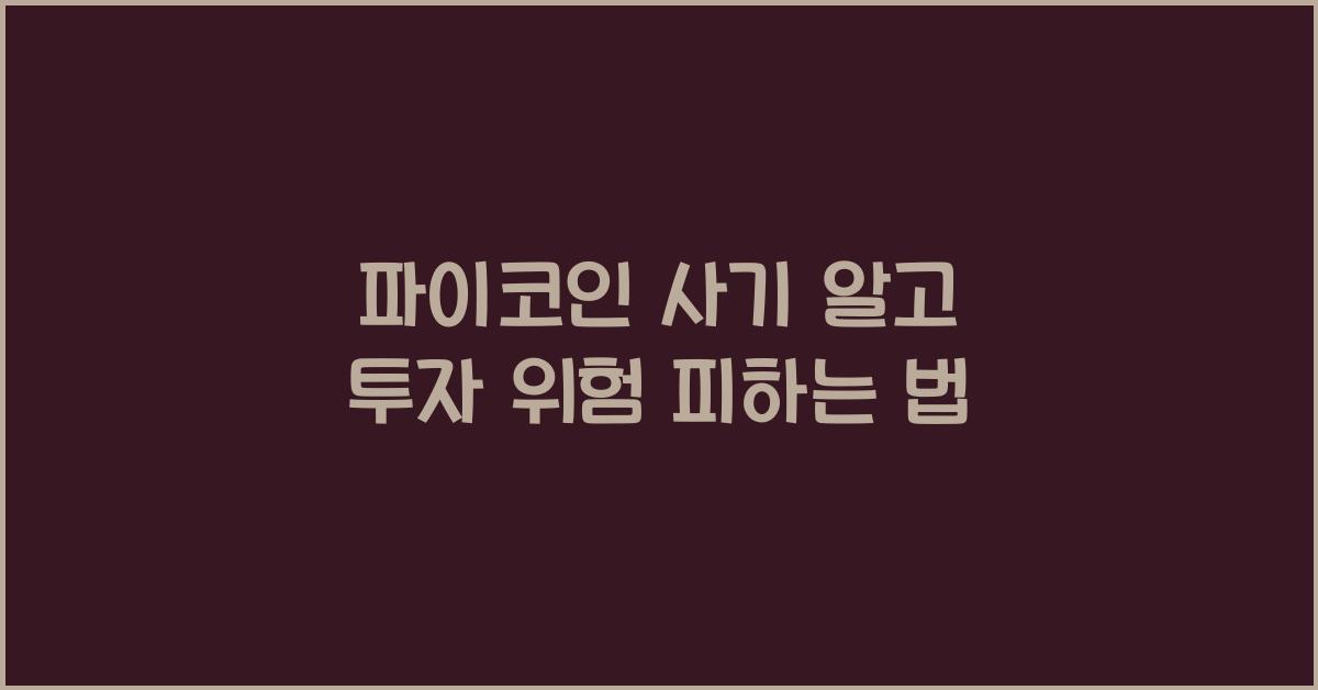 파이코인 사기