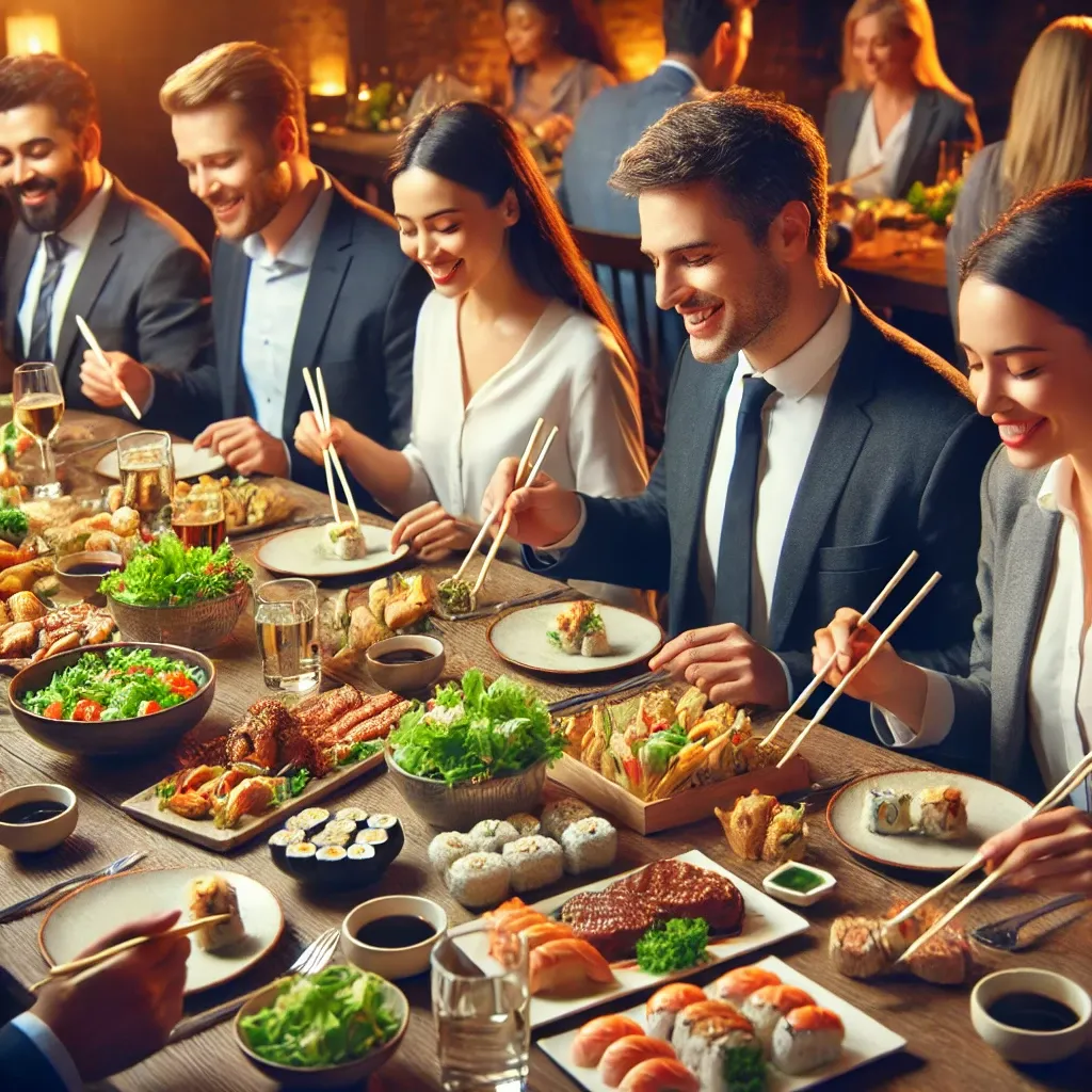 회식에서 음식을 많이 먹는 꿈