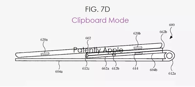 작동 중인 새로운 Apple Pencil 리테이너