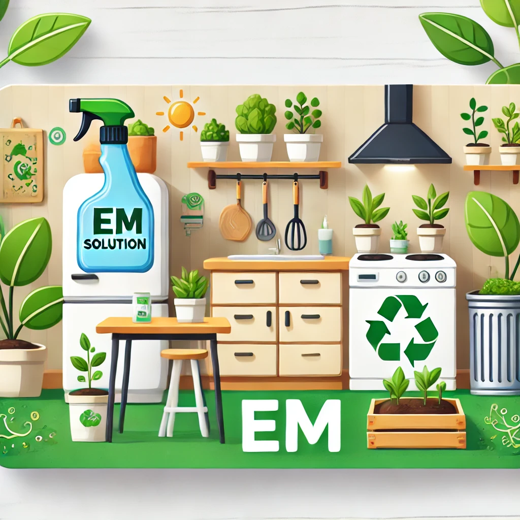 EM사용으로 싱그러운 생활 공간을 표현한 이미지