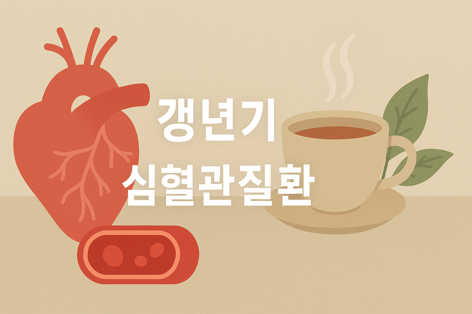 갱년기 심혈관질환 관련 이미지