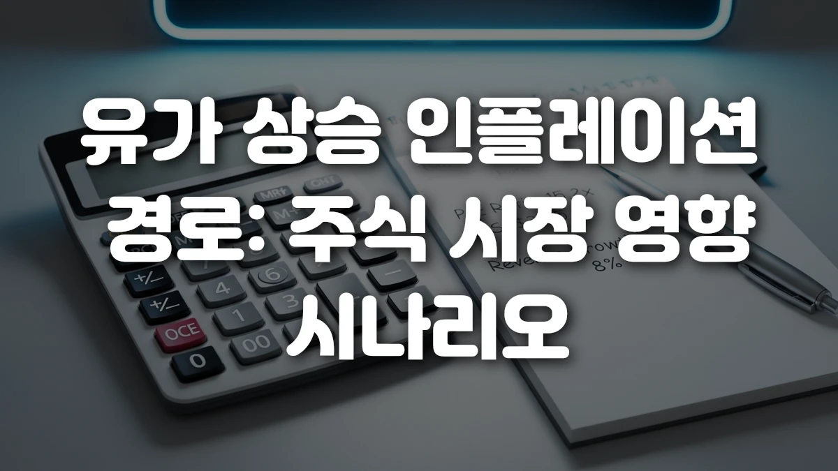 유가 상승 인플레이션 경로 주식 시장 영향 시나리오