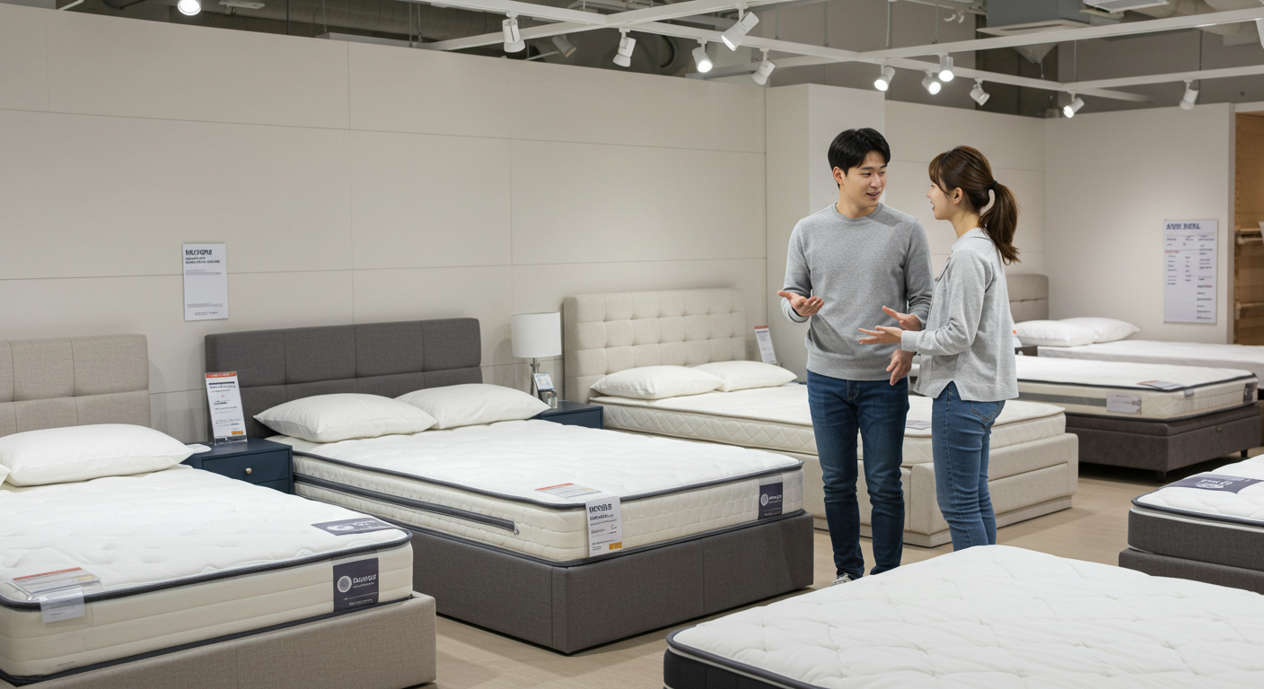 지누스 매트리스 커버