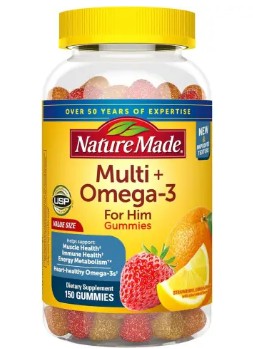 남성종합비타민 추천 - 네이처메이드 남성용 멀티 플러스 오메가3