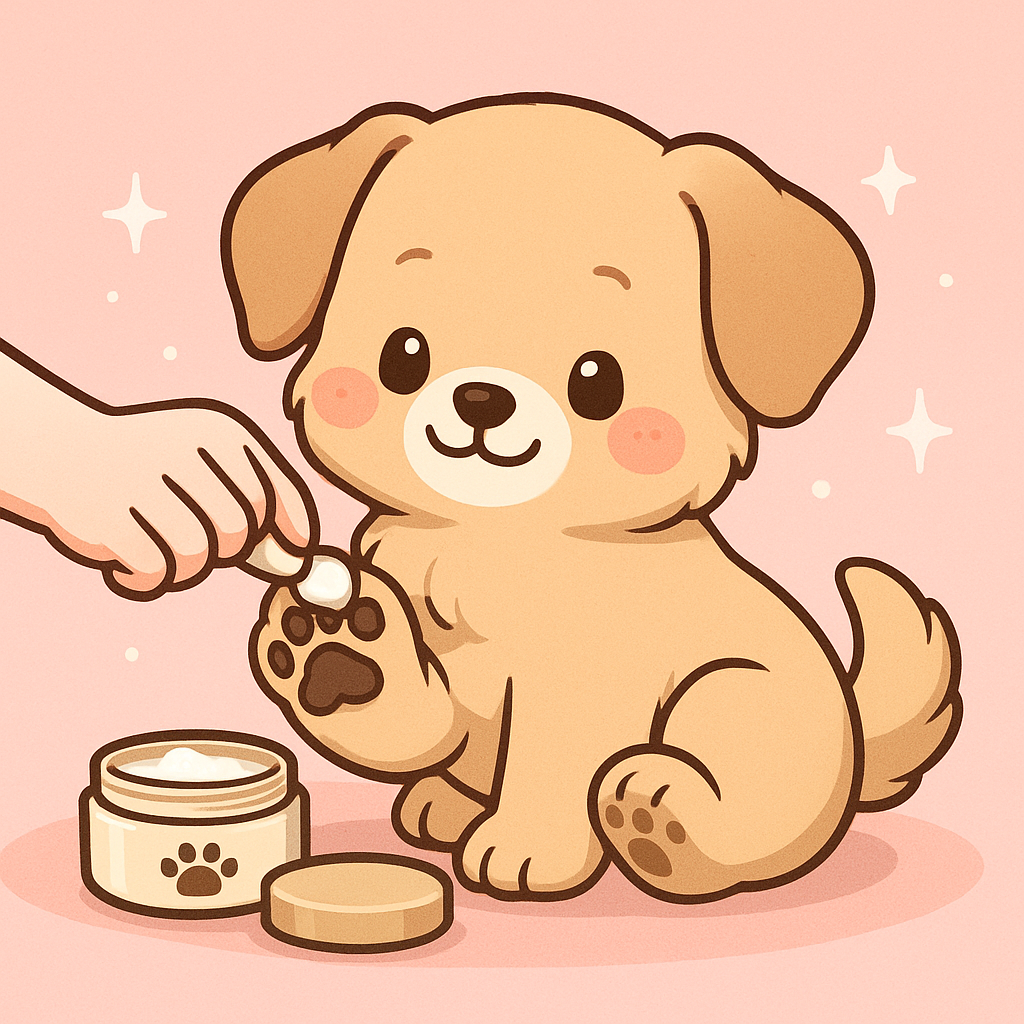 강아지 발바닥 보습