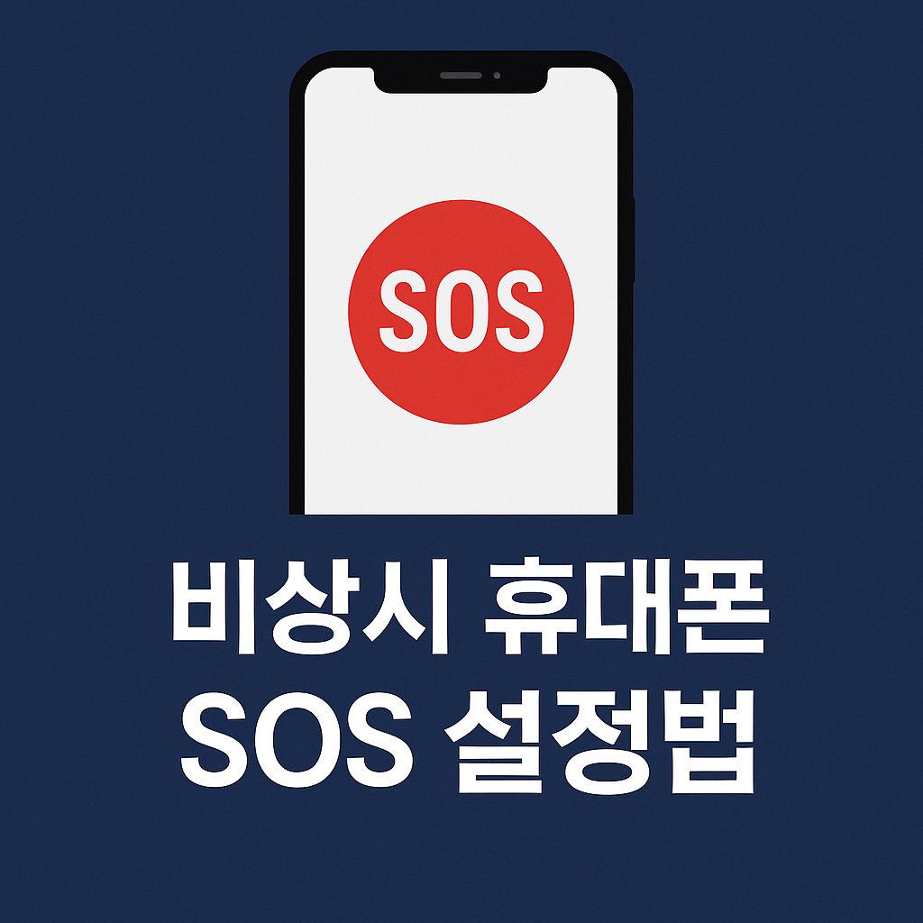 비상시 휴대폰 SOS 기능 10분 만에 설정 끝내기 🆘