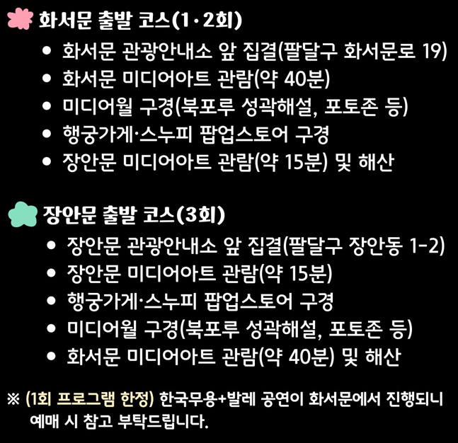 2025 수원화성 미디어아트 해설 프로그램