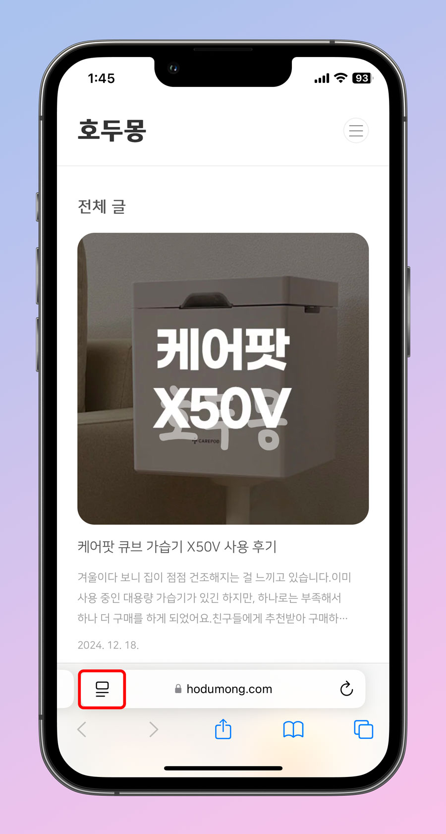 사파리 브라우저 