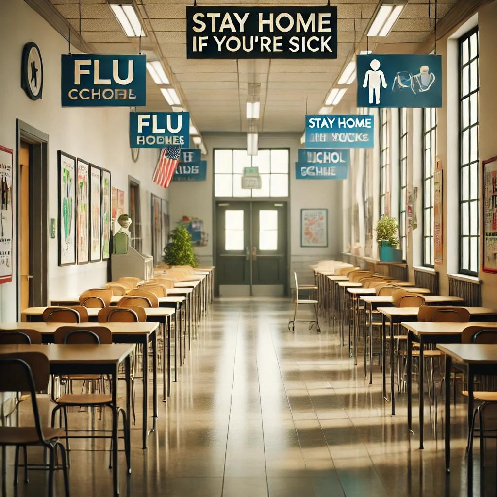 독감 학교 등교