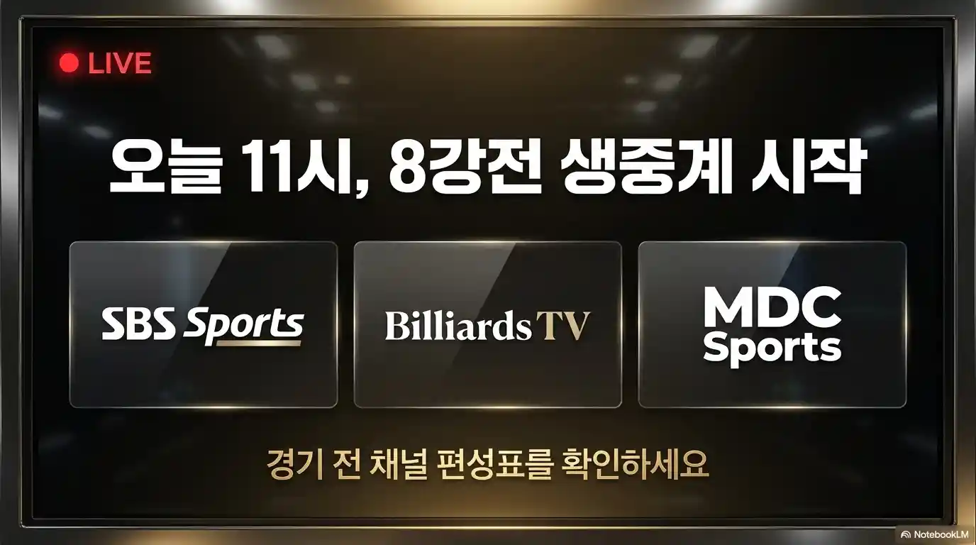 PBA 투어 8강 생중계 방송 정보