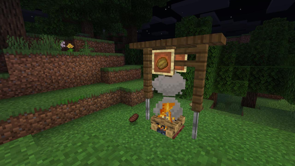 마인크래프트 모닥불 조합법 및 사용법