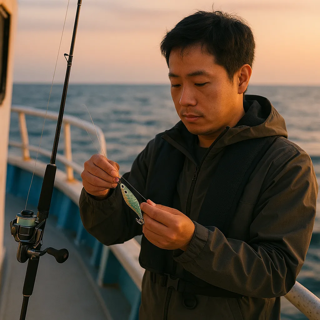 선상 오징어 낚시 채비 관련 이미지