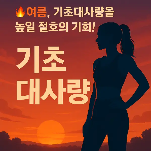여름철 기초대사량 20% 높이는 루틴만들기