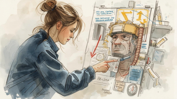 ISTP는 현실적이고 독립적인 성향을 지닌 사람입니다. 상황을 빠르게 파악하고, 구체적인 해결책을 찾으며, 쓸데없는 감정 소모를 피하고자 하는 경향이 강합니다에 관한 그림